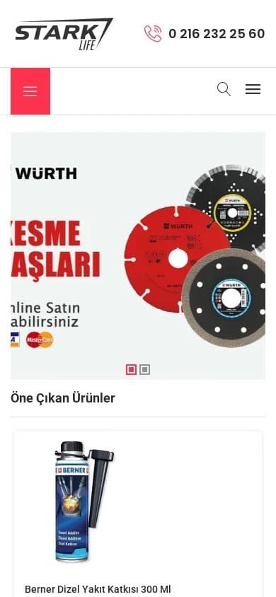 Stark Endüstriyel Sanayi Ürünleri Dış Tic. Ltd. Şti. – Ana sayfa – mobil görünüm