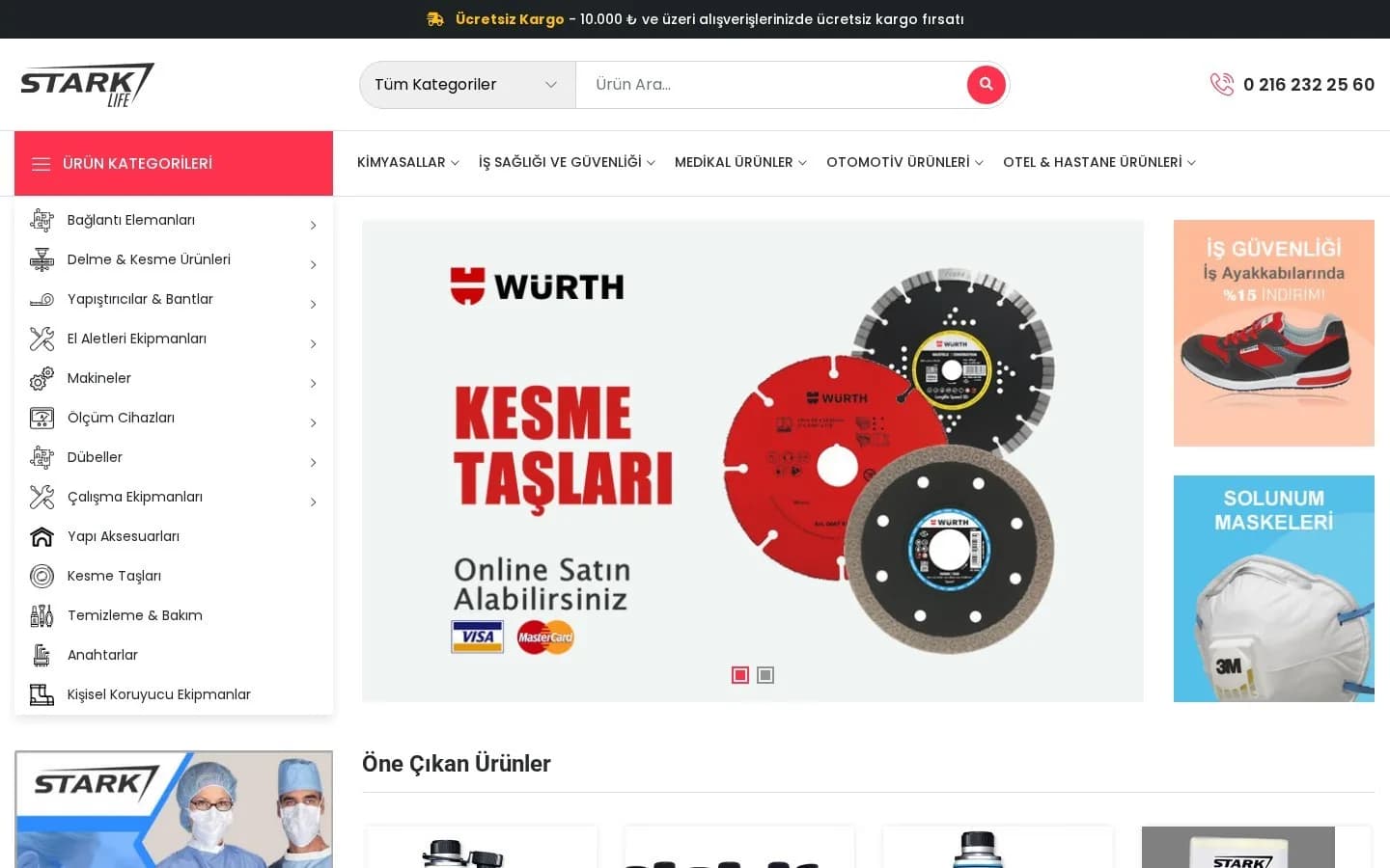Stark Endüstriyel Sanayi Ürünleri Dış Tic. Ltd. Şti. – Ana sayfa – masaüstü görünüm